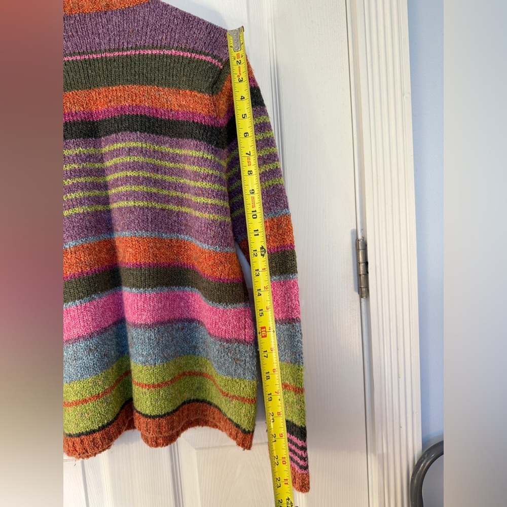 Karen Scott Multicolor Striped Crewneck Sweater - Picture 6 of 7